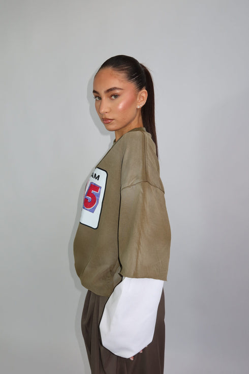 priority layered longsleeve khaki