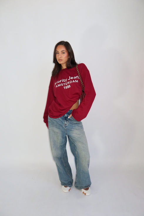 Priority Amsterdam longsleeve bordeaux
