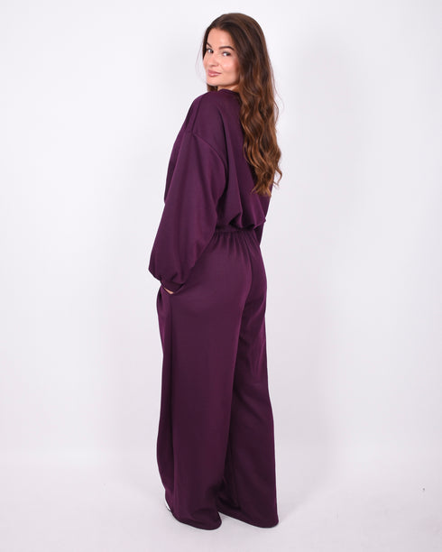lounge set burgundy