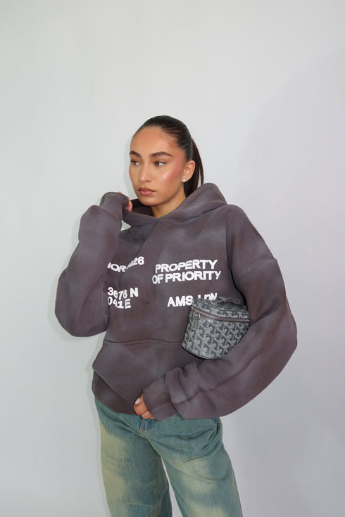 priority AMS-LDN hoodie grey