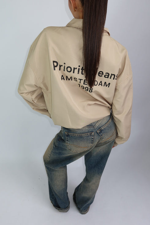 priority jeans windjacket sand