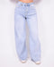 Baggy Wide leg stretch jeans light blue