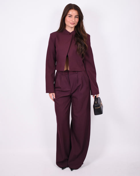 Alix Split blazer Bordeaux