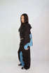 Priority denim tracksuit black