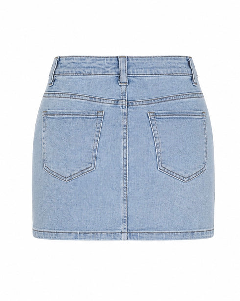 Denim stretch skort blue 2.0