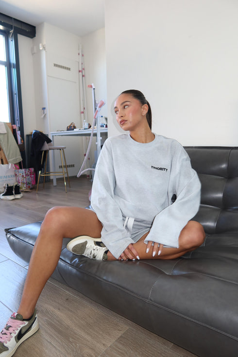 Priority butterfly longsleeve grey/pink