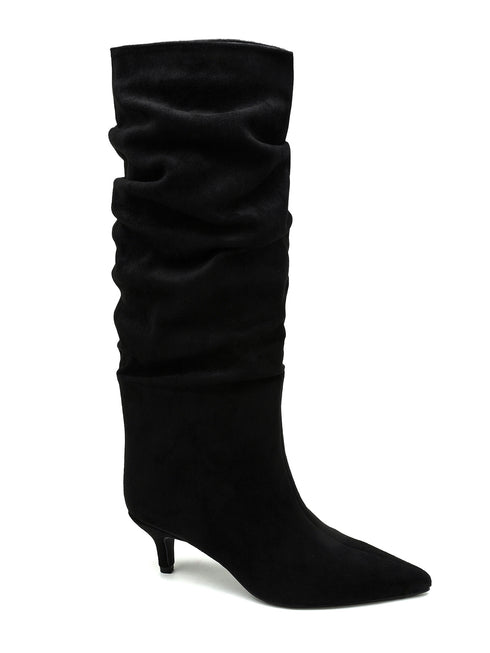 Slouchy boots black