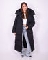 Maxi puffer coat black
