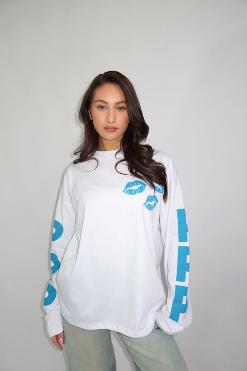 ppp longsleeve white/blue