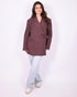 bibi boxy blazer plum