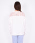 Lace detail longsleeve white