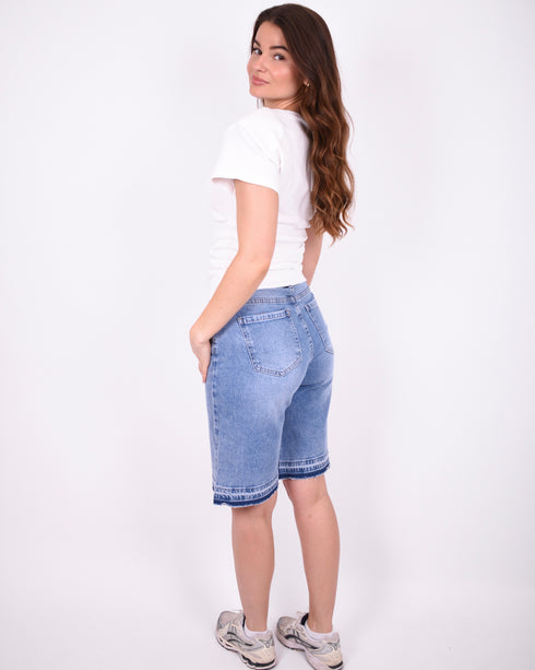 raw hem jort blue