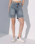 strass stretch jort medium blue