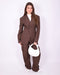 boss babe suit brown