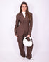 boss babe suit brown