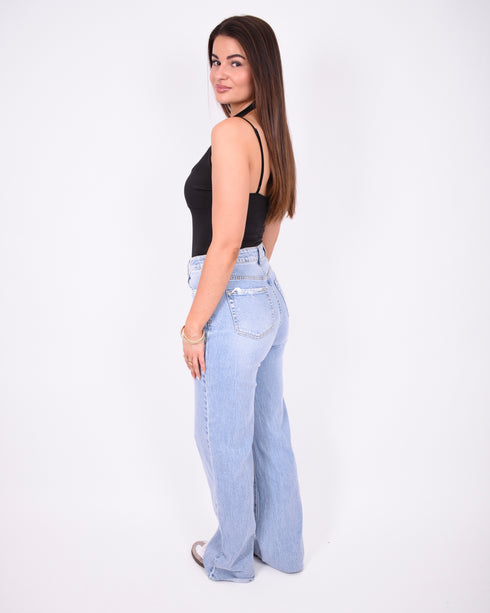 Tall Wide leg stretch jeans blue