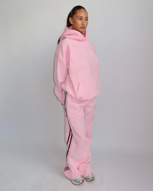 priority washed tracksuit pink