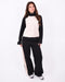Avery contrast tracksuit black