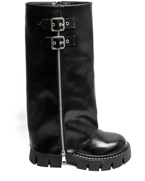 High Gabby biker boots black