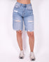 ripped stretch jort vintage blue 2.0