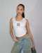 priority monogram tank top white
