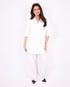 Bibi short sleeve blazer white