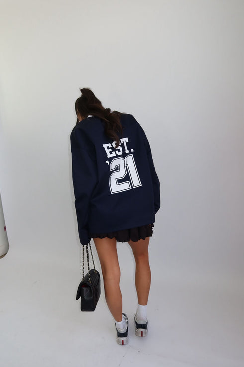 Priority denim longsleeve dark blue