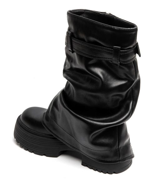 Raven biker boots black