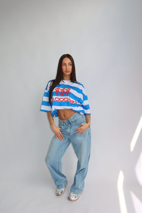 priority CEO tee light blue
