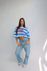 priority CEO tee light blue