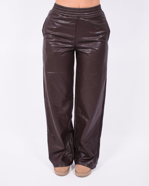 Leather pants Brown