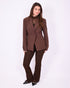 strass snatch blazer brown