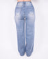 Sky Blue Straight leg stretch jeans