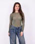 super soft cashmere top green
