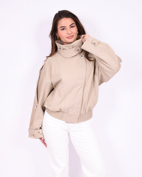 City trenchcoat taupe