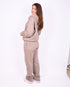 Redefined zip up hoodie taupe