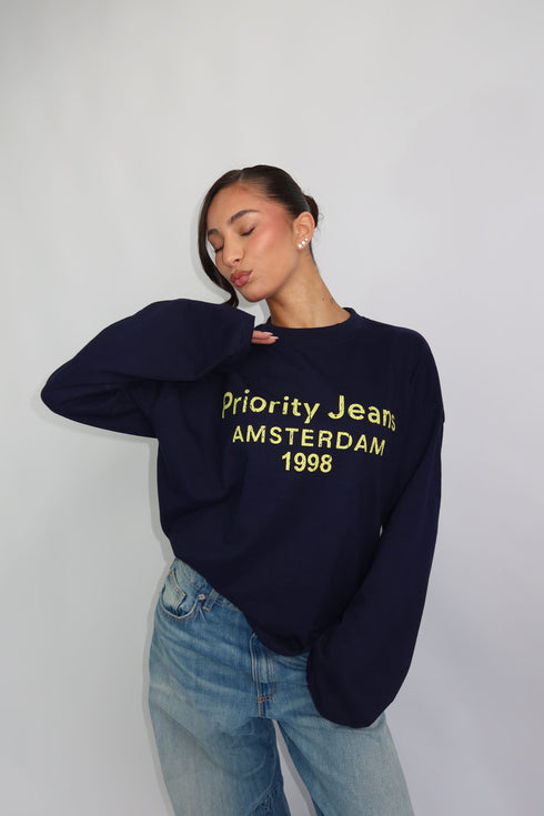 priority amsterdam longsleeve navy