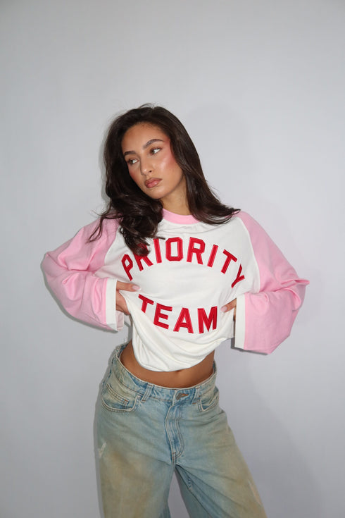 Priority team longsleeve pink