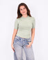 ivy cross top sage green