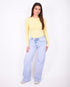 basic long sleeve top yellow