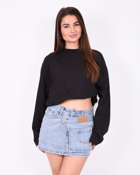 Loé denim skirt light blue
