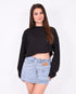 Loé denim skirt light blue