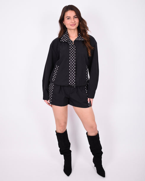 Polkadot set black