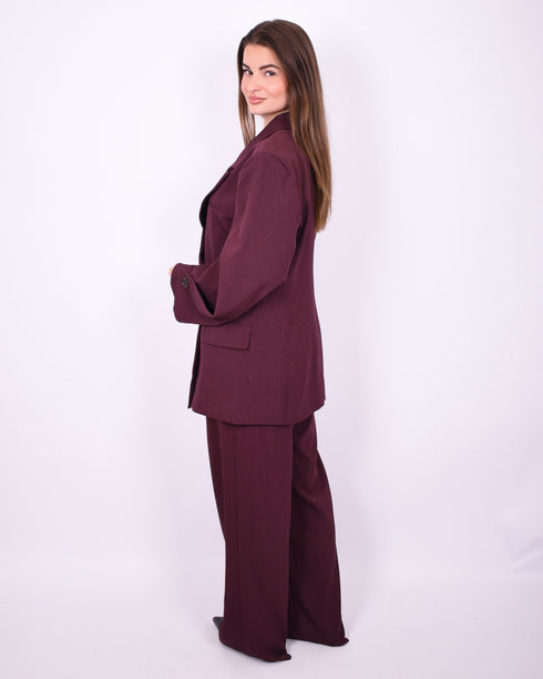 stretch pantalon bordeaux