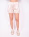 Lace short beige
