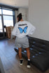 Butterfly long sleeve white/blue