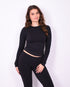 soft long sleeve top black