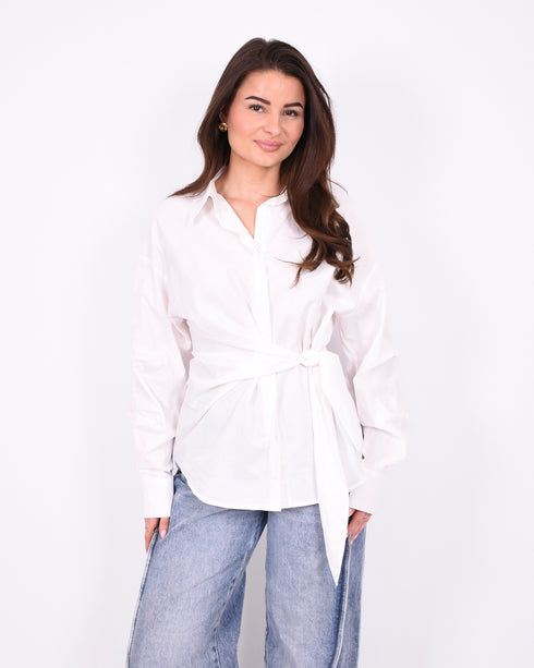 Knot blouse white