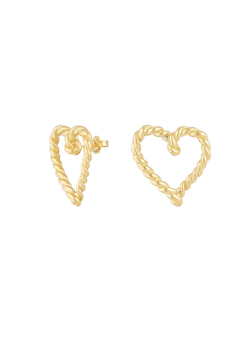 Open heart earrings