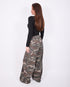 camo button jeans